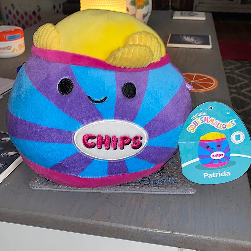 Squishmallow PATRICIA Chips bag 7 in
